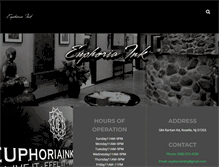 Tablet Screenshot of euphoriaink.com
